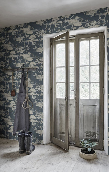 Kenrokuen - Blue Wallcovering | Sandberg