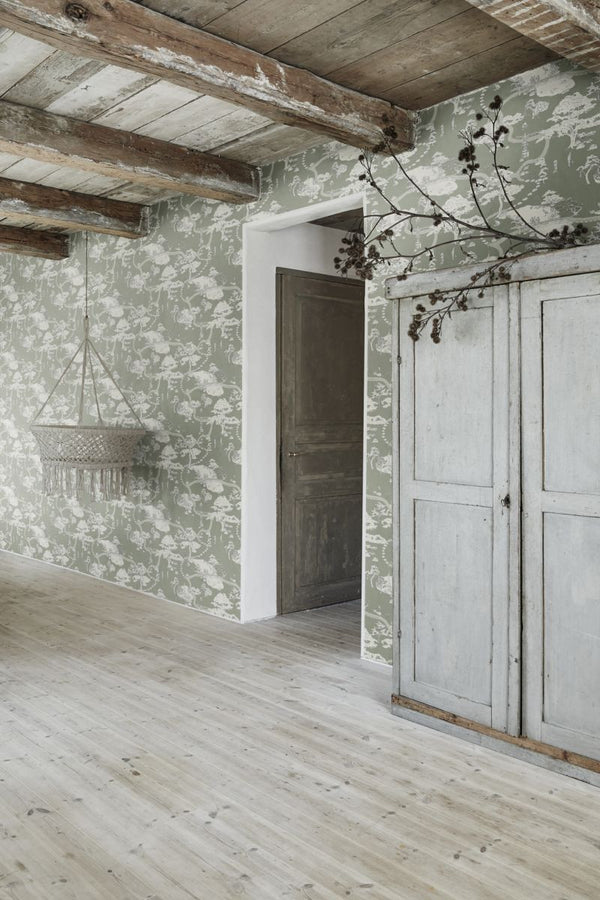 Kenrokuen - Green Wallcovering | Sandberg