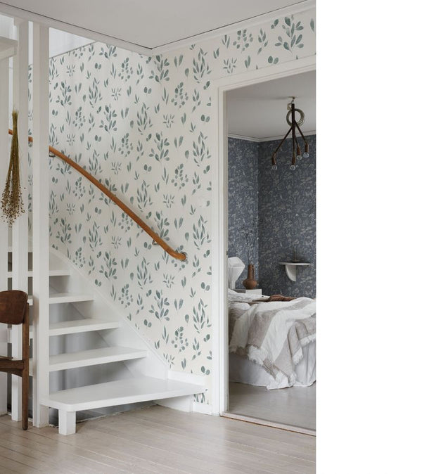 Belle - Ocean Blue Wallcovering | Sandberg