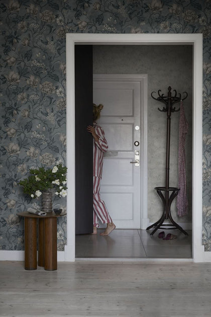 Linda - Misty Blue Wallcovering | Sandberg