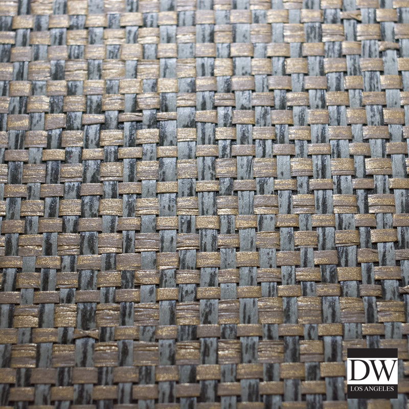 Topanga Canyon Metallic Natural Wallpaper | Phillipe Romano