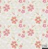 Chloe Peach Floral Wallpaper