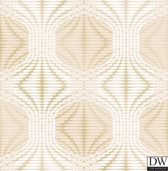 Optic Gold Geometric Wallpaper