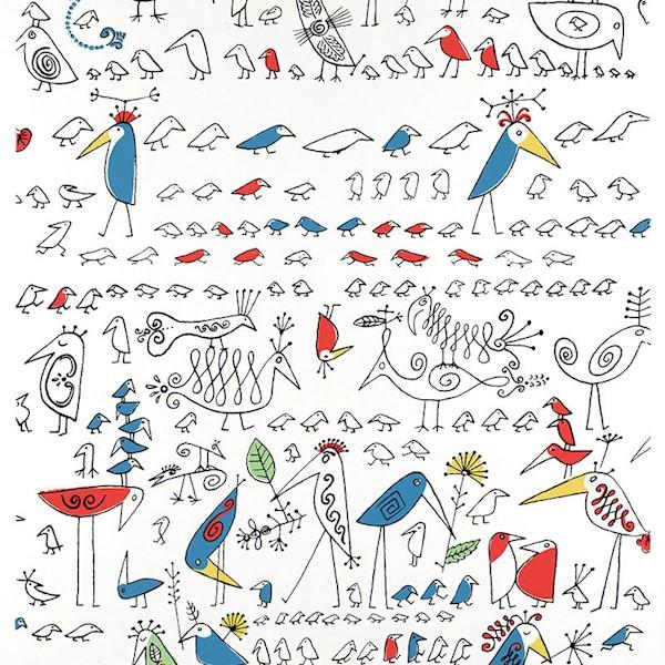 Aviary - Multi On White | Schumacher