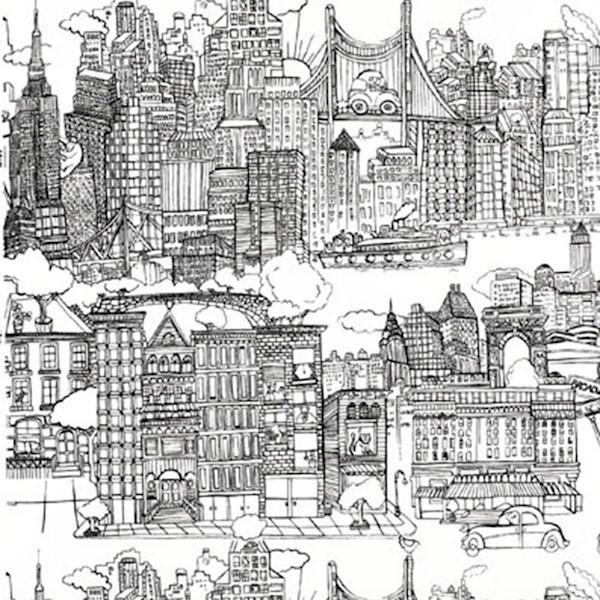 New York New York - Black On White | Schumacher