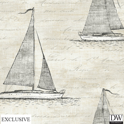 Manchester Grey Toile Wallpaper