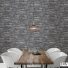 Stacked Slate Charcoal Industrial Wallpaper