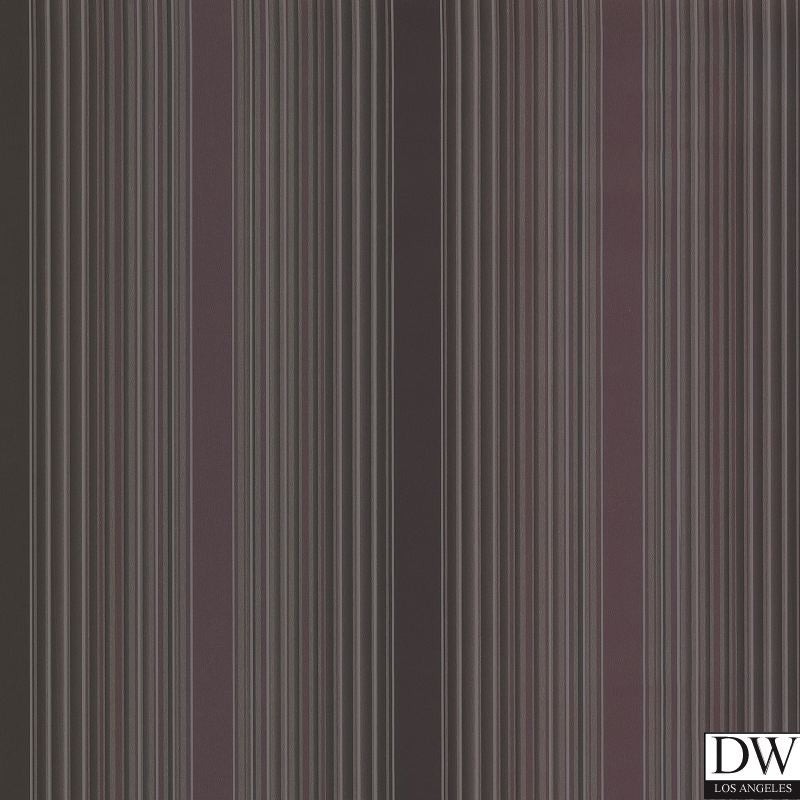 Casco Bay Plum Ombre Pinstripe Wallpaper
