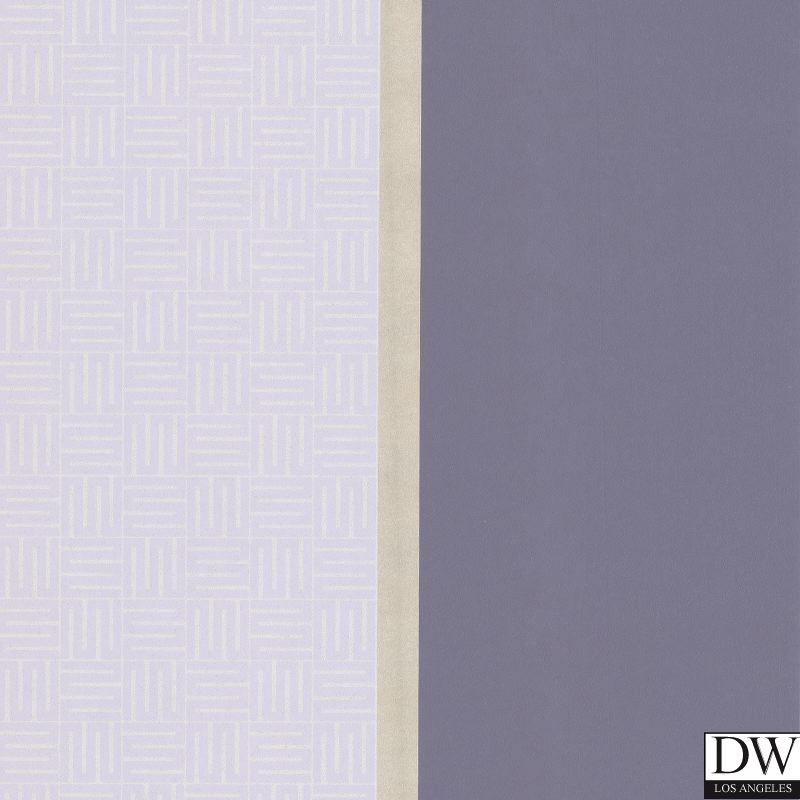 Purple Geo Square Stripe Wallpaper