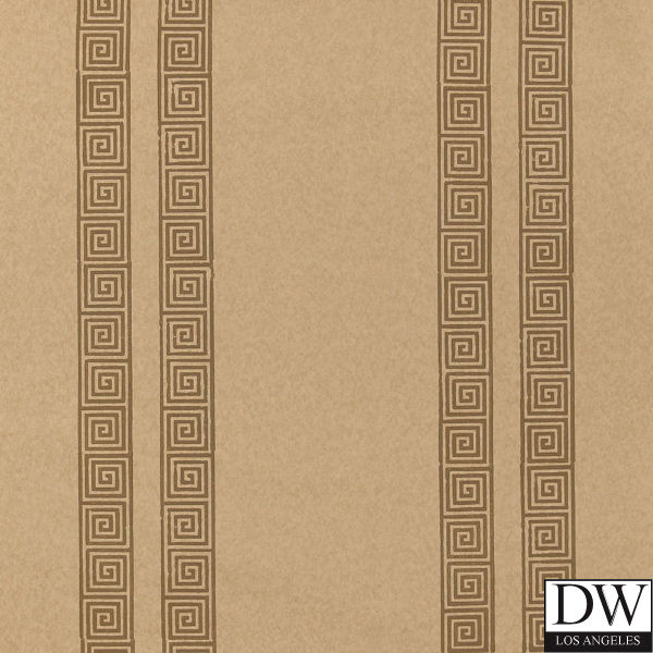 Greek Key Stripe Wallpaper