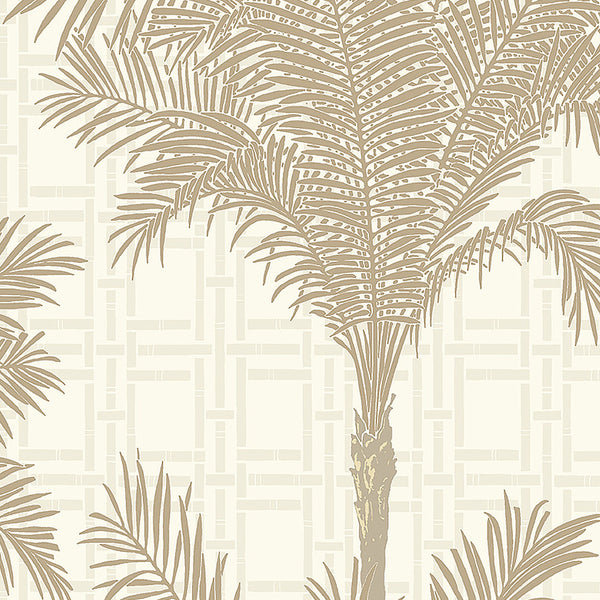Copacabana - Warm Silver Wallcovering | Schumacher