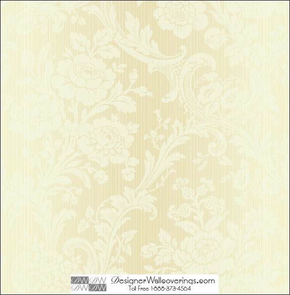 Darlingford Damask Flower Tone on Tone Wallcovering