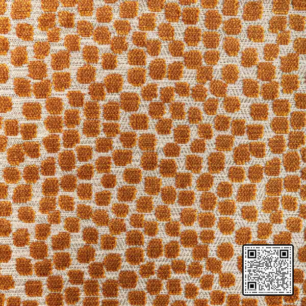  FLURRIES POLYESTER - 50%;VISCOSE - 50% GREY ORANGE RUST UPHOLSTERY available exclusively at Designer Wallcoverings