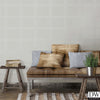 Gridlock Light Grey Geometric Wallpaper