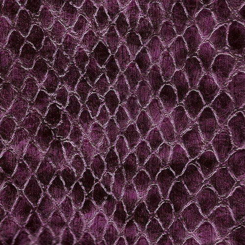 Anaconda Snake Patent Upholstery Vinyl - Grape