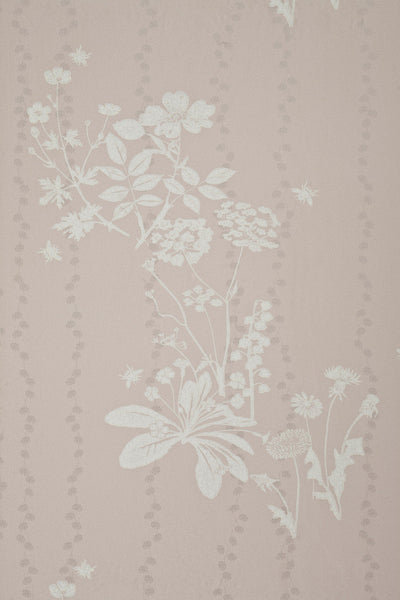 Wild Meadow Wallpaper - Plaster Dough PInk