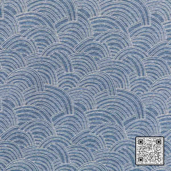  HOPPER COTTON - 72%;POLYESTER - 28% BLUE IVORY BLUE UPHOLSTERY available exclusively at Designer Wallcoverings