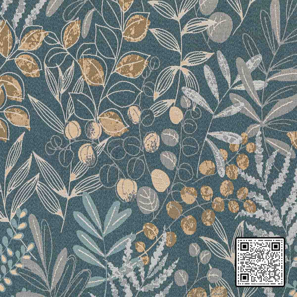  LAKESHORE POLYESTER - 82%;RECYCLED POLYESTER - 18% DARK BLUE GOLD BLUE UPHOLSTERY available exclusively at Designer Wallcoverings