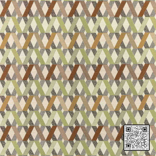  BRIDGEWORK POLYESTER BROWN CHARTREUSE WHITE UPHOLSTERY available exclusively at Designer Wallcoverings