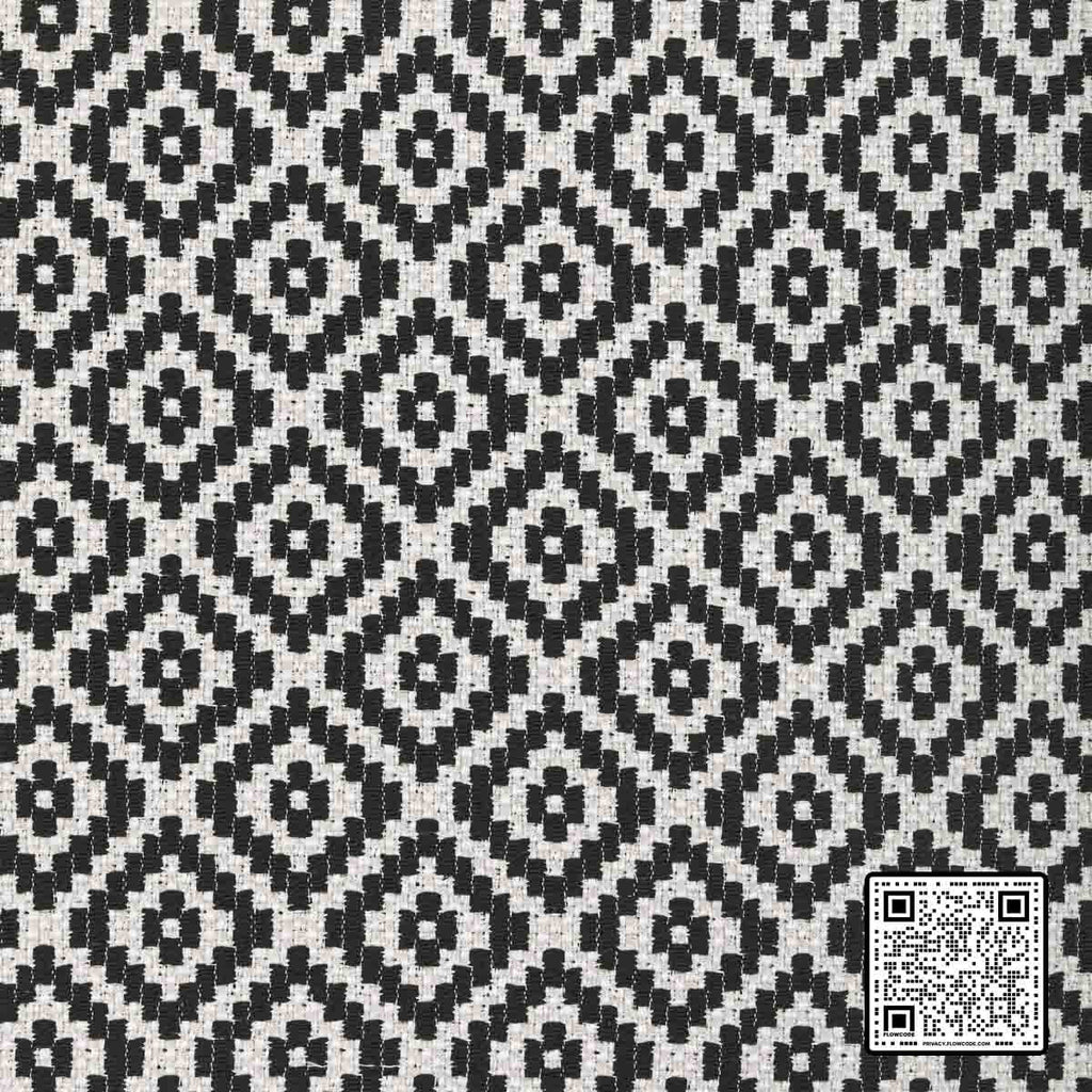  KRAVET DESIGN RAYON - 44%;COTTON - 41%;POLYESTER - 15% BLACK WHITE BLACK UPHOLSTERY available exclusively at Designer Wallcoverings