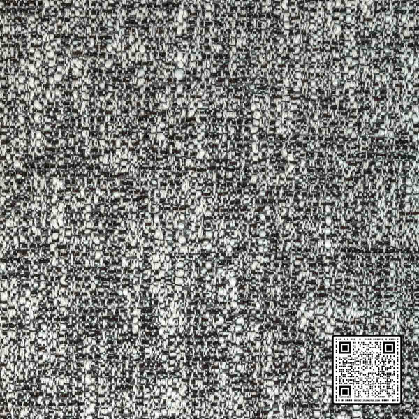  LANDRY POLYESTER CHARCOAL WHITE BLACK UPHOLSTERY available exclusively at Designer Wallcoverings