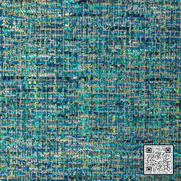  SALVADORE POLYESTER - 68%;VISCOSE - 29%;COTTON - 3% TURQUOISE BLUE GREEN UPHOLSTERY available exclusively at Designer Wallcoverings