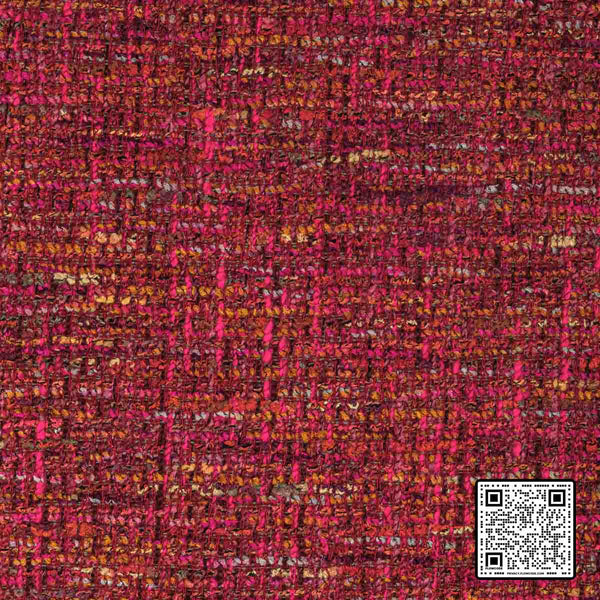  SALVADORE POLYESTER - 68%;VISCOSE - 29%;COTTON - 3% RED FUSCHIA MULTI UPHOLSTERY available exclusively at Designer Wallcoverings