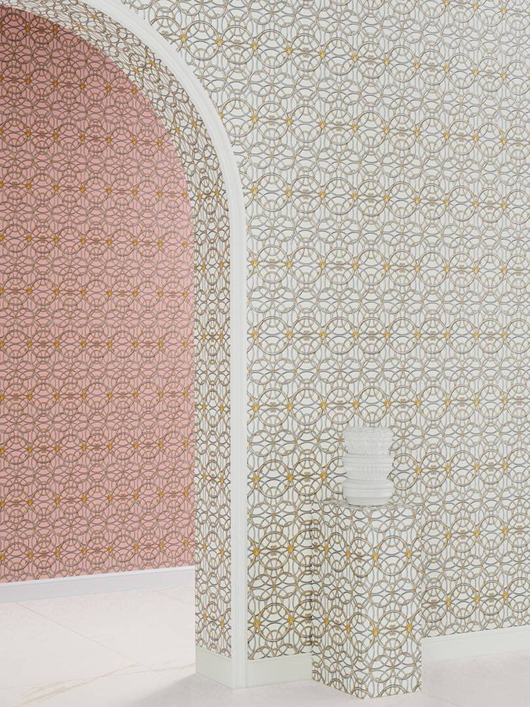 Ravenna Royal Rings by Versace - Designer Wallcoverings and Fabrics