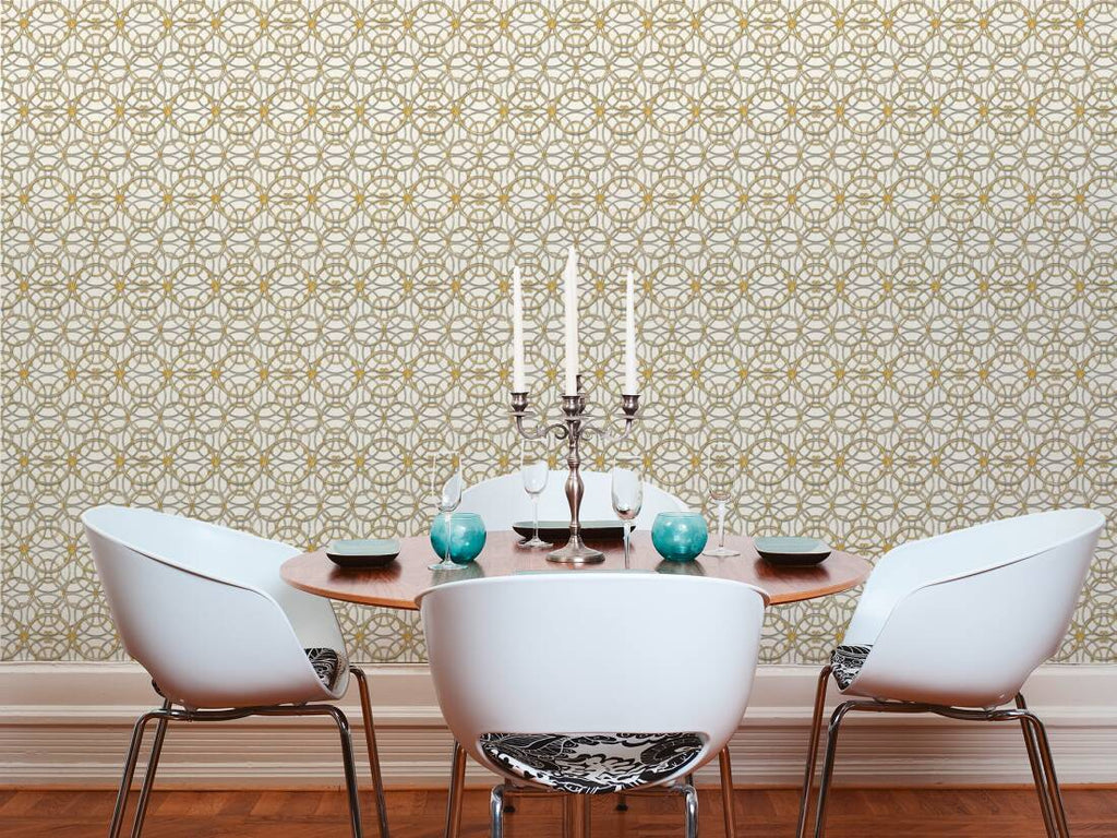 Ravenna Royal Rings by Versace - Designer Wallcoverings and Fabrics