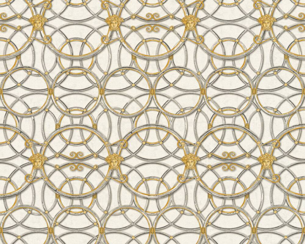 Ravenna Royal Rings by Versace - Designer Wallcoverings and Fabrics