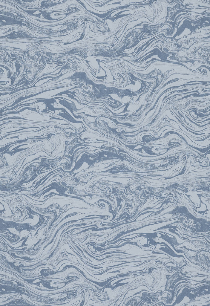 Venetian Marble - Blue Wallpaper