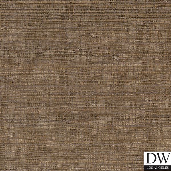 Renaissance Metallic Grasscloth Horizontal Weave Brown | Phillipe Romano