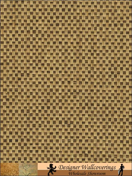 Laila Basketweave Grasscloth Wallpaper | Phillipe Romano
