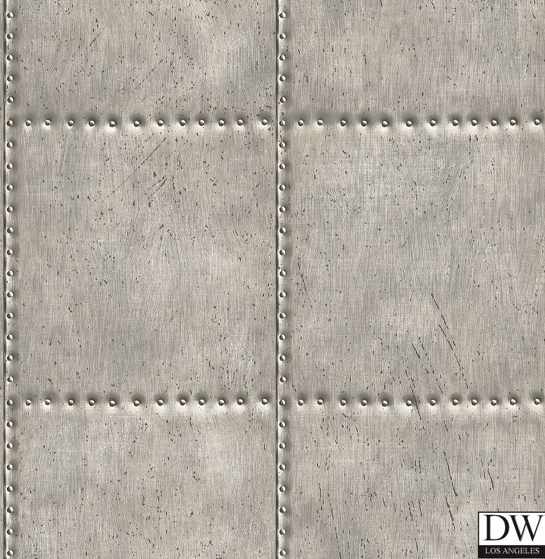 Sheet Metal Silver Rivets Wallpaper
