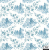 Laure Blueberry Toile Wallpaper