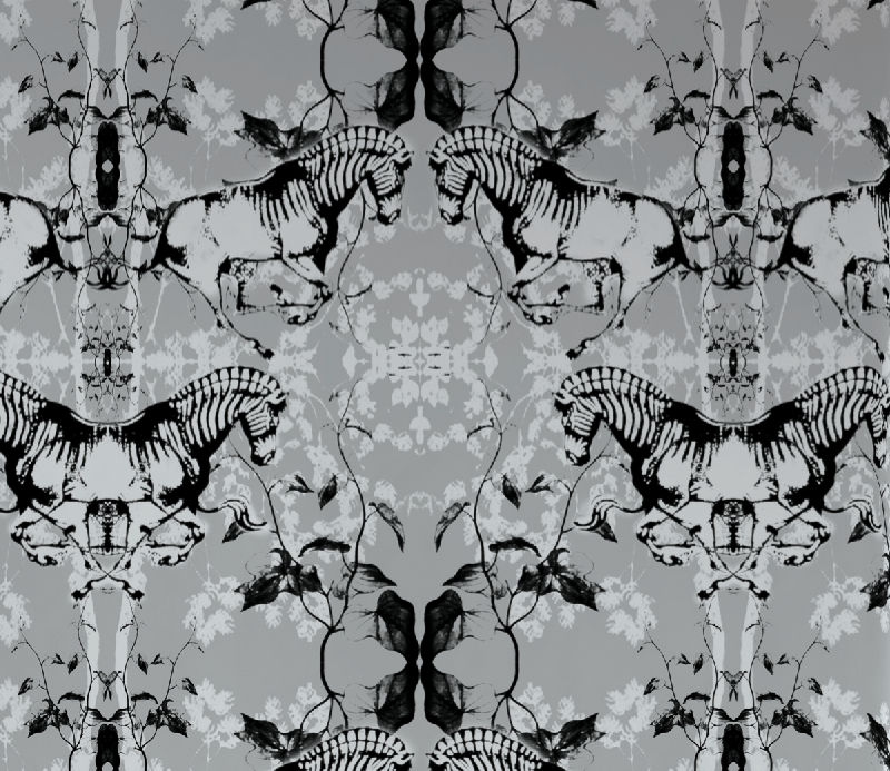 Zephyr Zebras Wallpaper Wallcovering