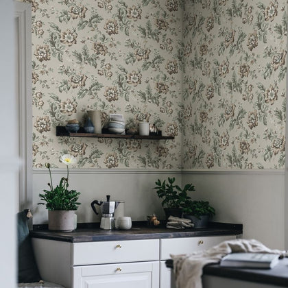 Rosenholm - Wheat Wallcovering | Sandberg