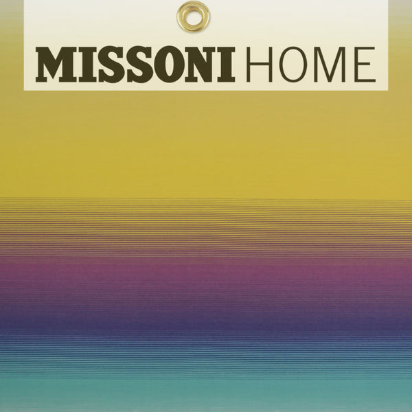 Missoni Home Riga Sfumato Wallpaper - Aqua/Violet/Yellow