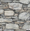 Stone Wall Grey Historic Wallpaper