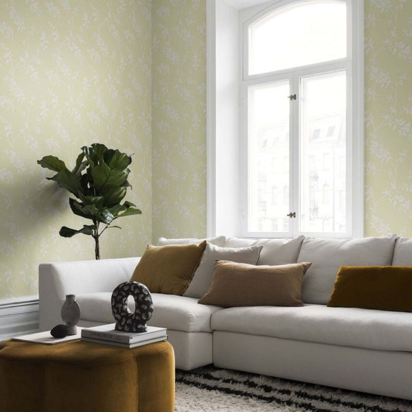 Schersmin yellow Wallcovering | Sandberg