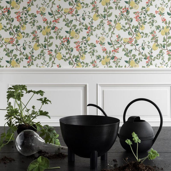 Kvitten white Wallcovering | Sandberg