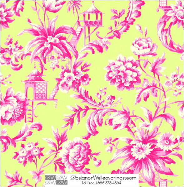Castleford Flower Pagoda Wallcovering