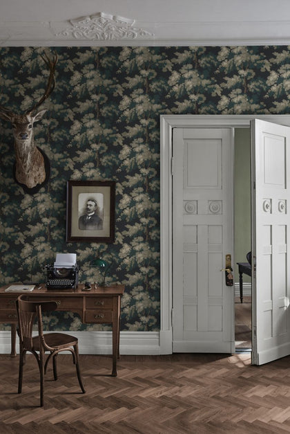 Raphael - Charcoal Wallcovering | Sandberg