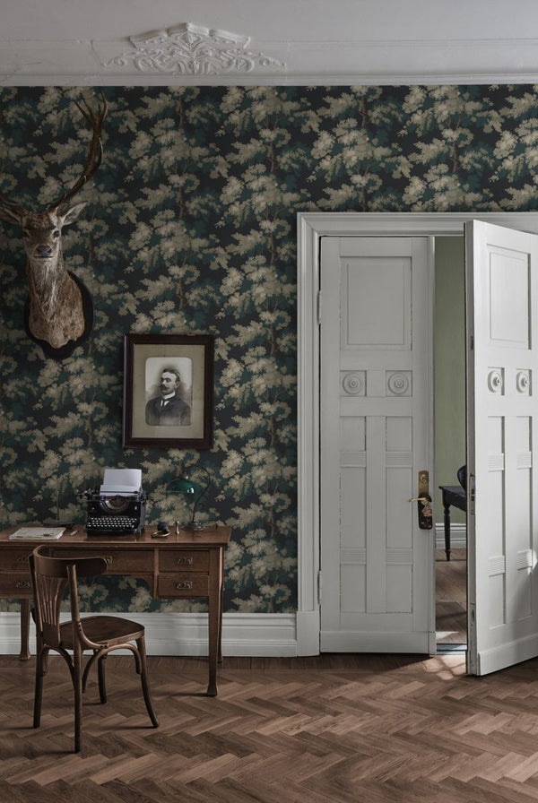 Raphael - Charcoal Wallcovering | Sandberg
