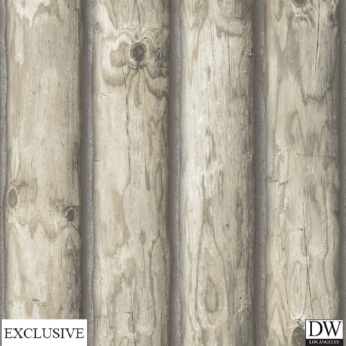 Auburn Winter Log Wallpaper