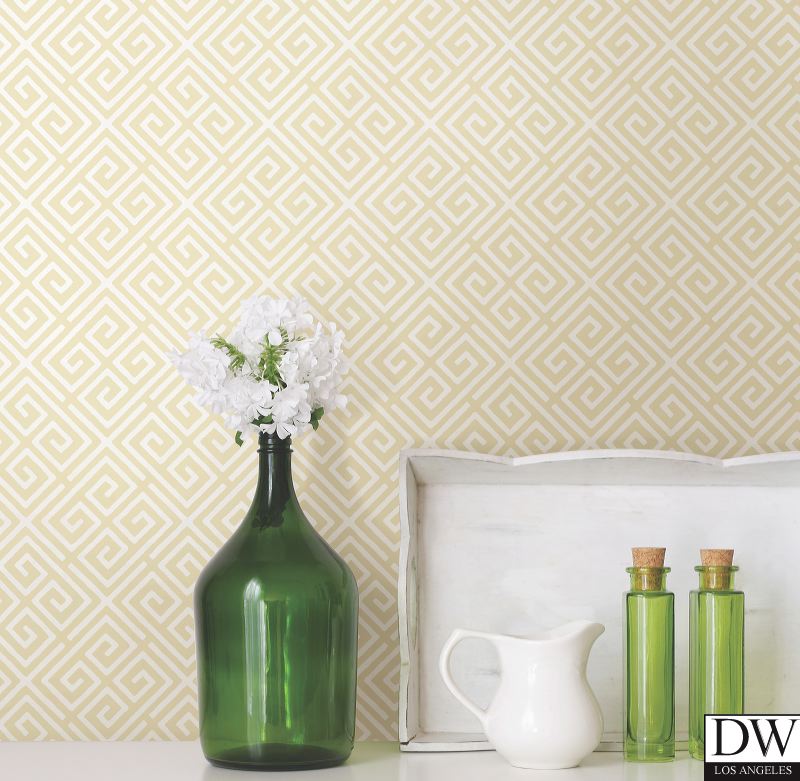 Omega Gold Geometric Wallpaper