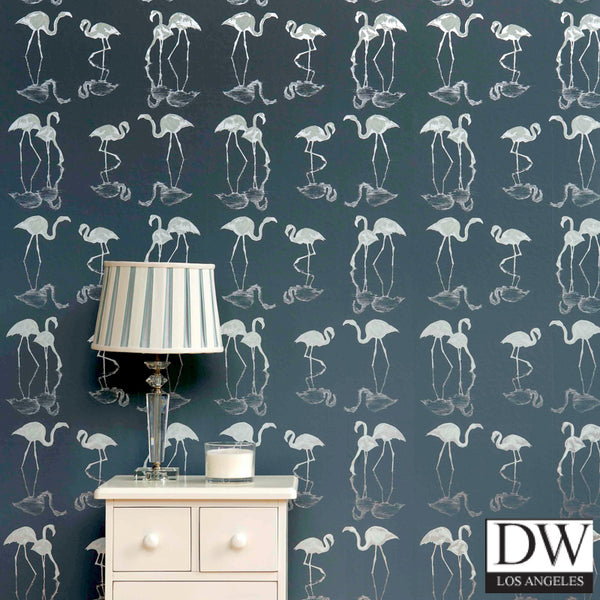Nakura Flamingos Wallcovering - 2