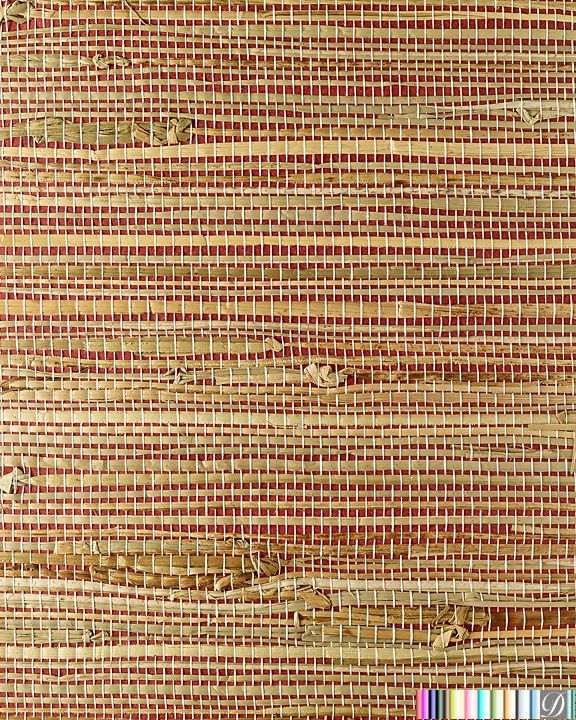 La Libra Grasscloth Wallpaper | Phillipe Romano