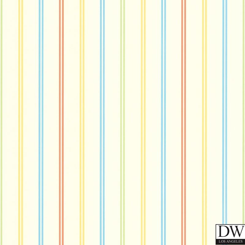 Candy Yellow Stripes Wallpaper