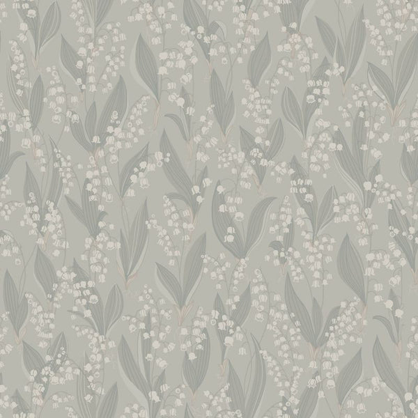 Liljekonvalj sage green sample Wallcovering | Sandberg